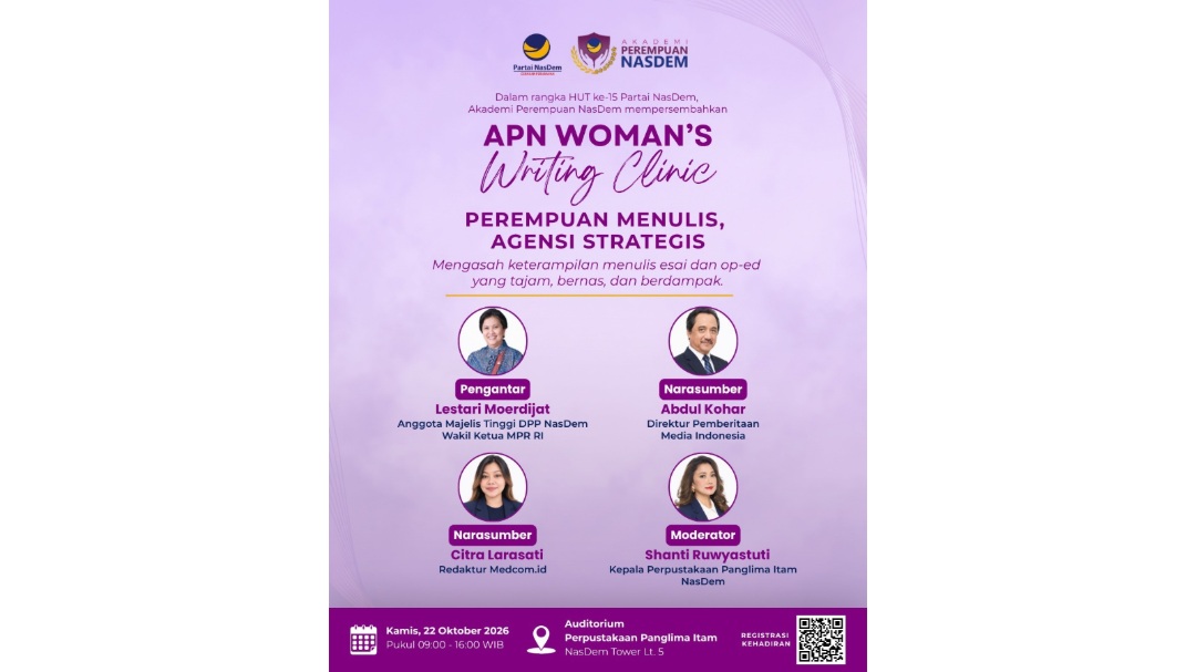 APN Dorong Perempuan Perkuat Pengaruh Lewat Tulisan