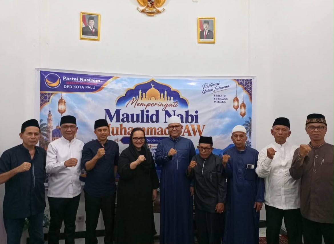 NasDem Kota Palu Gelar Maulid Nabi, Perkuat Silaturahmi dan Kekompakan Kader